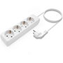AISENS Regleta de 4 Tomas Blanca con Cable de 1,4m